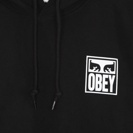 OBEY Felpa Leggera Cappuccio Uomo Eyes Icon 2 Premium French Terry Hooded Po Black da uomo