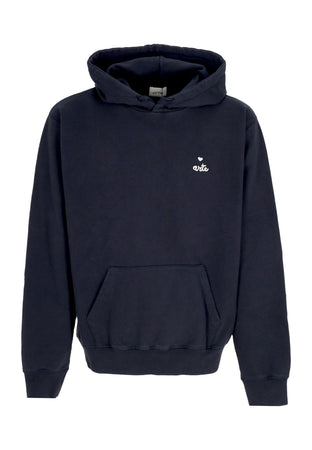 ARTE Felpa Leggera Cappuccio Uomo Heart Logo Hoodie Navy da uomo
