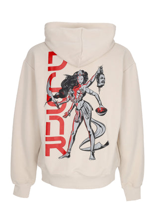 DOLLY NOIRE Felpa Leggera Cappuccio Uomo Kali Hoodie Beige da uomo