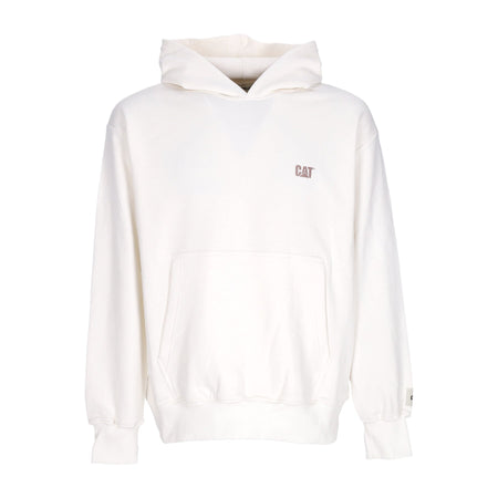 CATERPILLAR Felpa Leggera Cappuccio Uomo Logo Hoodie Bone da uomo