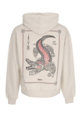 DOLLY NOIRE Felpa Leggera Cappuccio Uomo Makara Hoodie Beige da uomo