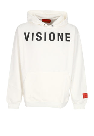 VISION OF SUPER Felpa Leggera Cappuccio Uomo Mermaid Hoodie Off White da uomo