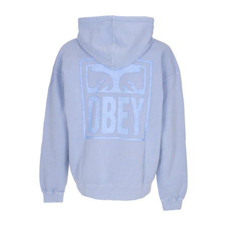 OBEY Felpa Leggera Cappuccio Uomo Pigment Eyes Icon Extra Heavy Hoodie Pigment Hydrangea da uomo
