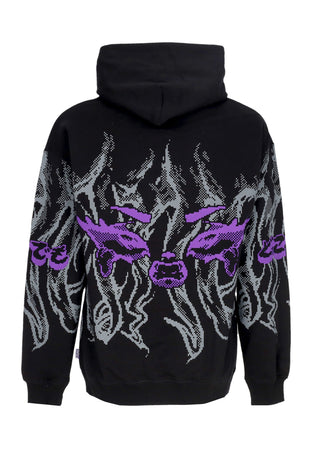 OCTOPUS Felpa Leggera Cappuccio Uomo Strange Ambassador Hoodie By Plague Labs Hoodie Black da uomo