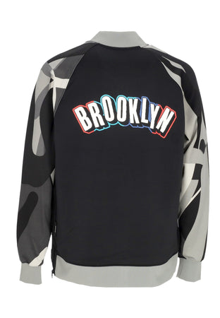 NIKE NBA Felpa Leggera College Uomo Nba City Edition Dri-fit Showtime L/s Full-zip Top Bronet Black/black/black/white da uomo