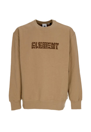ELEMENT Felpa Leggera Girocollo Uomo Cornell Cipher Crewneck Khaki da uomo