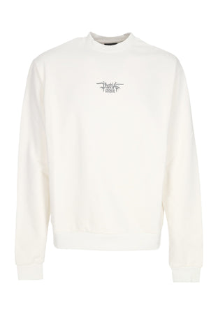 PHOBIA Felpa Leggera Girocollo Uomo Foggy Logo Crewneck White da uomo