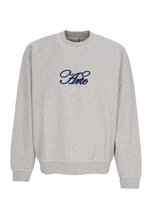 ARTE Felpa Leggera Girocollo Uomo Logo Crewneck Grey da uomo