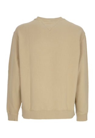 Tommy Hilfiger Felpa Leggera Girocollo Uomo Logo Crewneck Relic Tan da uomo