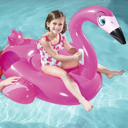 Fenicottero-Cavalcabile-Gioco-Gonfiabile-Bambini-134-X-119-Cm-Mare-Piscina