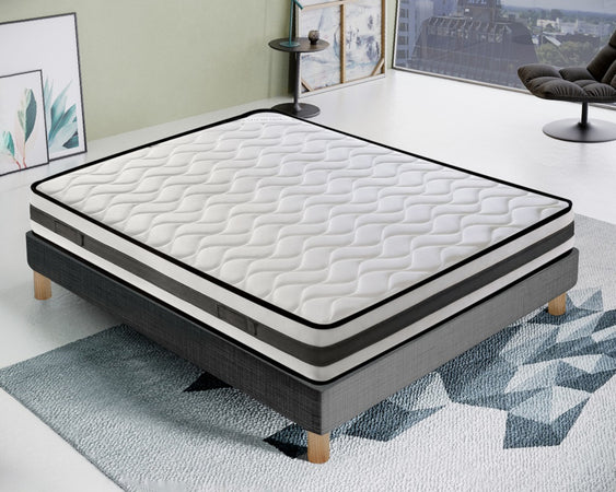 Materasso Schiuma HR - Alto 20 cm - ortopedico - lato estate/inverno - 13 Zone di Comfort - Alta traspirabilità