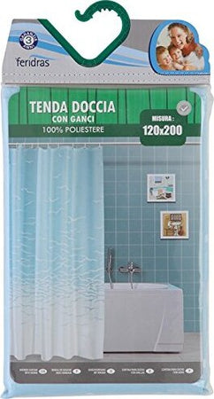 FERIDRAS-187041-Tenda-Doccia,-Poliestere,-Multicolore,-5x120x200-cm