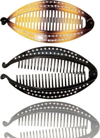 Fermacoda-Pesce-Glitter-Brillantini-Banana-Pettine-Ferma-Coda-Ferma-Capelli