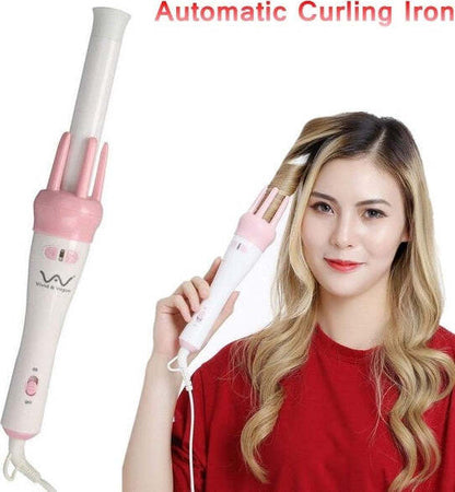 Ferro-Arricciacapelli-Piastra-Rotante-Arriccia-Capelli-Ricci-Automatico-Pettine