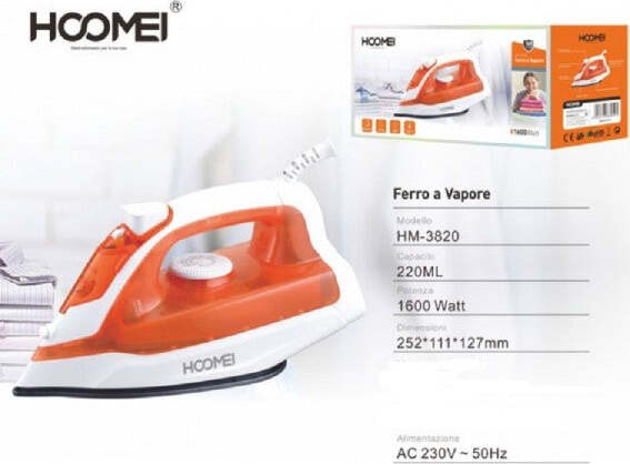 Ferro-Da-Stiro-1600-Watt-220ml-Con-Getto-Vapore-Verticale-E-Tasto-Spray-Hm-3820