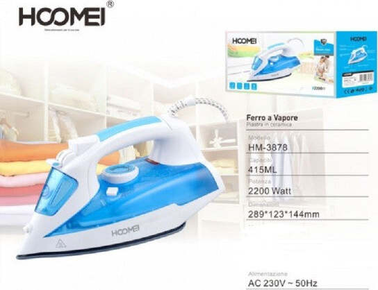 Ferro-Da-Stiro-2200w-415ml-Piastra-In-Ceramica-Con-Getto-Vapore-Verticale-Hm3878