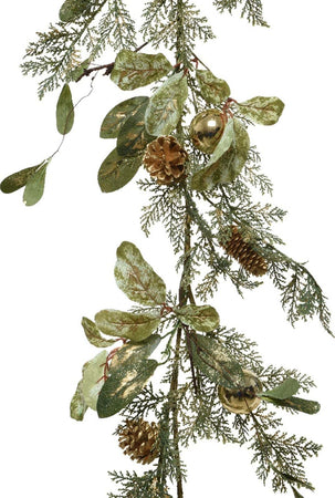 Festone natalizio con pigne e palline Verde ed Oro, decorazione da 120 cm Casa e cucina/Decorazioni per interni/Addobbi e decorazioni per ricorrenze/Decorazioni natalizie/Orpelli e festoni MagiediNatale.it - Altamura, Commerciovirtuoso.it