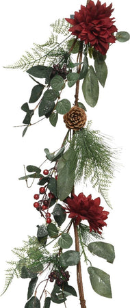 Festone natalizio ghirlanda con Fiori Rossi, decorazione da 150 cm Casa e cucina/Decorazioni per interni/Addobbi e decorazioni per ricorrenze/Decorazioni natalizie/Orpelli e festoni MagiediNatale.it - Altamura, Commerciovirtuoso.it