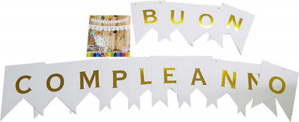 Festone-Scritta-Buon-Compleanno-Bandierina-Bianca-Lettere-Oro-3mt-Carta-Compleanni-Festa