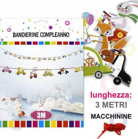 Festone-Scritta-Buon-Compleanno-Bandierine-Auto-Animali-3mt-Molletta-Compleanno-Party
