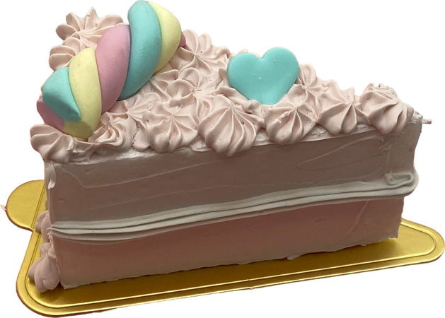 Fetta di torta finta da esposizione rosa con marshmallow e cuoricino Casa e cucina/Teglie da forno e accessori per pasticceria/Accessori e utensili per pasticceria/Utensili decorativi/Torte e dolci finti Led Mall Home - Napoli, Commerciovirtuoso.it