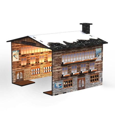 Tettoia cabina per funivia ski lift con led per villaggio natalizio