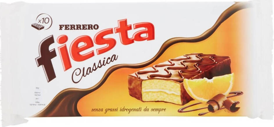 Fiesta Ferrero Merendina Snack Fiesta Classica Monoporzione 36 Gr Cad. Merendine Fiesta Cioccolato Confezionate Singnolarmente Alimentari e cura della casa/Snack dolci e salati/Barrette ai cereali e barrette snack Non solo alimenti - Albano Laziale, Commerciovirtuoso.it