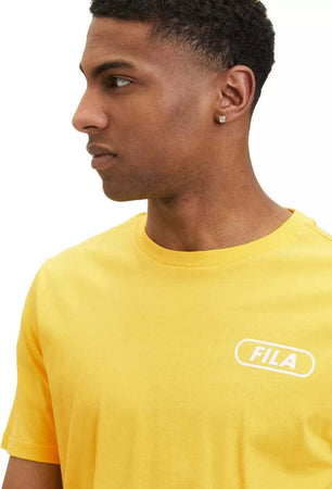 Fila-Linxi-Graphic-Tee---T-shirt-Con-Stampa-Gialla-Girocollo-Uomo