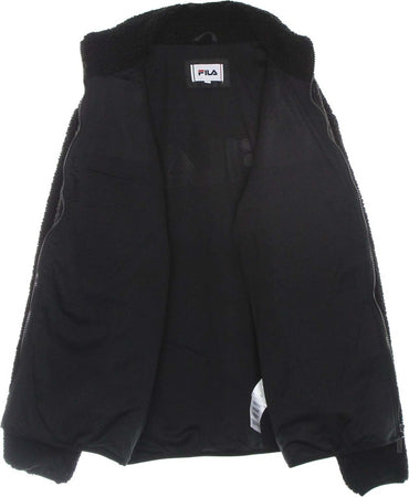 FILA-Orsetto-Uomo-Satoshi-Sherpa-Fleece-Jacket-Black-da-uomo