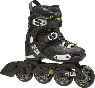FILA-SKATES-NRK-Junior,-Pattini-in-Linea-Unisex-Bambino,-Nero/Lime