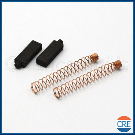 2 Carboncini Spazzole Motore con Molle 22x8x5 mm Universale