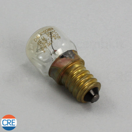 Lampadina 15W, Attacco E14, Bulbo Ø22 mm per Forno Elettrico