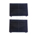 2 Filtri Carbone Attivo 194x136x20mm Rettangolare per Cappa Aspirante
