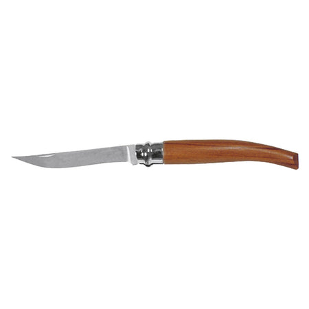 Coltello con lama in Acciaio inox e manico in legno pieghevole