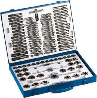 Filiera 110 Pezzi Set Filiere Per Filettatura Kit Completo Di Maschi Fai da te/Utensili elettrici e a mano/Utensili a mano/Maschi e filiere/Set Trade Shop italia - Napoli, Commerciovirtuoso.it