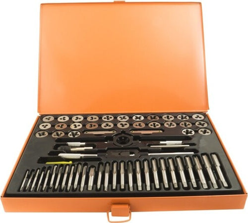 Filiera-60-Pz-Maschi-E-Femmine-Per-Filettatura-Filettare-Ferro-Set-In-Valigetta