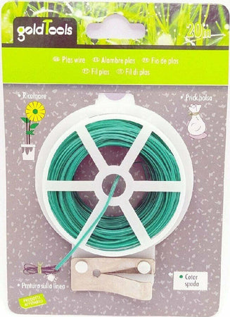 Filo Di Ferro Plastificato Anima Di Ferro Per Giardino Giardinaggio 20 Mt 90131 Fai da te/Utensili elettrici e a mano/Attrezzi da giardinaggio/Spaghi e fascette/Legami di torsione Trade Shop italia - Napoli, Commerciovirtuoso.it