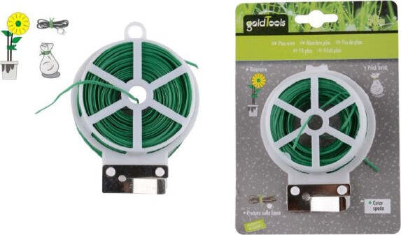 Filo-Di-Ferro-Plastificato-Con-Anima-Di-Ferro-Giardino-Giardinaggio-30-Mt-90132