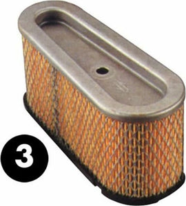 Filtro aria ovale76x73x184mm Confezione da 1pz