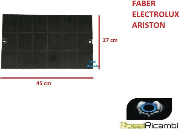 FILTRO CAPPA FABER ARISTON ELECTROLUX CON CARBONI ATTIVI 6093046 PER ISOLA PRISMA EGYZIA Casa e cucina/Grandi elettrodomestici/Accessori e parti di ricambio/Ricambi e accessori per cappe per cucine/Filtri per cappe per cucine Rossi Ricambi - Venetico Marina, Commerciovirtuoso.it