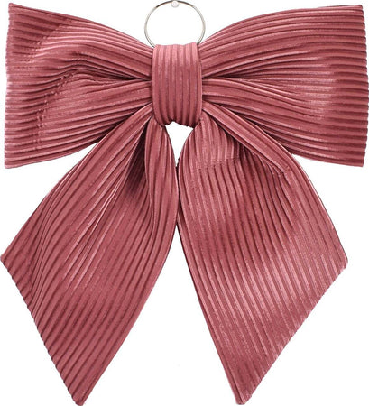 Fiocco Rosa in velluto rigato decorazione natalizia per albero e ghirlanda dietro porta Casa e cucina/Decorazioni per interni/Addobbi e decorazioni per ricorrenze/Decorazioni natalizie/Fiocchi e nastri MagiediNatale.it - Altamura, Commerciovirtuoso.it