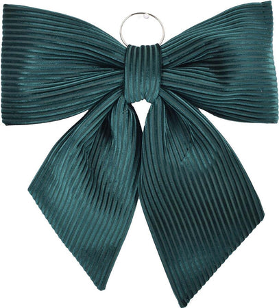 Fiocco Verde in velluto rigato decorazione natalizia per albero e ghirlanda dietro porta Casa e cucina/Decorazioni per interni/Addobbi e decorazioni per ricorrenze/Decorazioni natalizie/Fiocchi e nastri MagiediNatale.it - Altamura, Commerciovirtuoso.it