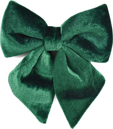 Fiocco Verde Scuro in velluto imbottito decorazione natalizia per albero e ghirlanda dietro porta Casa e cucina/Decorazioni per interni/Addobbi e decorazioni per ricorrenze/Decorazioni natalizie/Fiocchi e nastri MagiediNatale.it - Altamura, Commerciovirtuoso.it