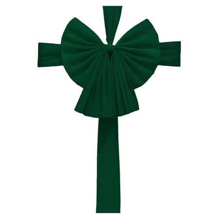 Fiocco natalizio per porta ingresso in velluto da appendere