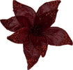 Fiore decorativo Poinsettia in velluto Bordeaux con clip, decorazione da 20 cm Casa e cucina/Decorazioni per interni/Addobbi e decorazioni per ricorrenze/Decorazioni natalizie/Ghirlande e corone MagiediNatale.it - Altamura, Commerciovirtuoso.it