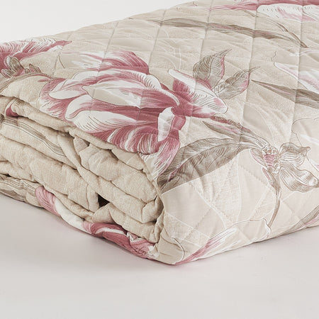 Copriletto trapuntato incanto Fiore matrimoniale imbottitura anallergica – Maè, Via Roma 60