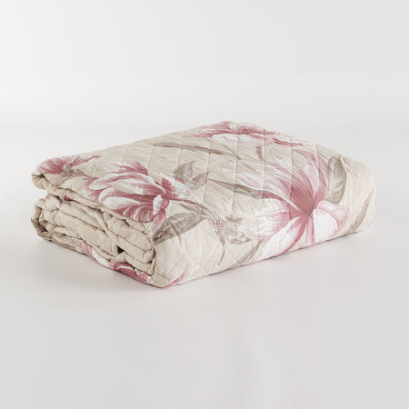 Copriletto trapuntato incanto Fiore matrimoniale imbottitura anallergica – Maè, Via Roma 60