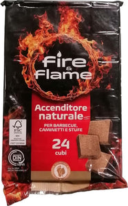 FIRE-&-FLAME---ACCENDITORE-NATURALE-PER-BARBECUE,-CAMINETTI-E-SUFE-24-CUBI