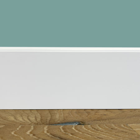 BATTISCOPA ZOCCOLINO FIRENZE in FIBRA DI LEGNO COMPATTA 120X12 BIANCO - Eternal Parquet