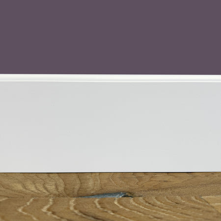 BATTISCOPA ZOCCOLINO FIRENZE in FIBRA DI LEGNO COMPATTA 120X12 BIANCO - Eternal Parquet